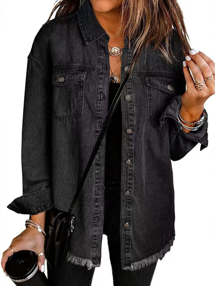 Roxane | Women's Everyday Denim Jacket with Chest Pockets