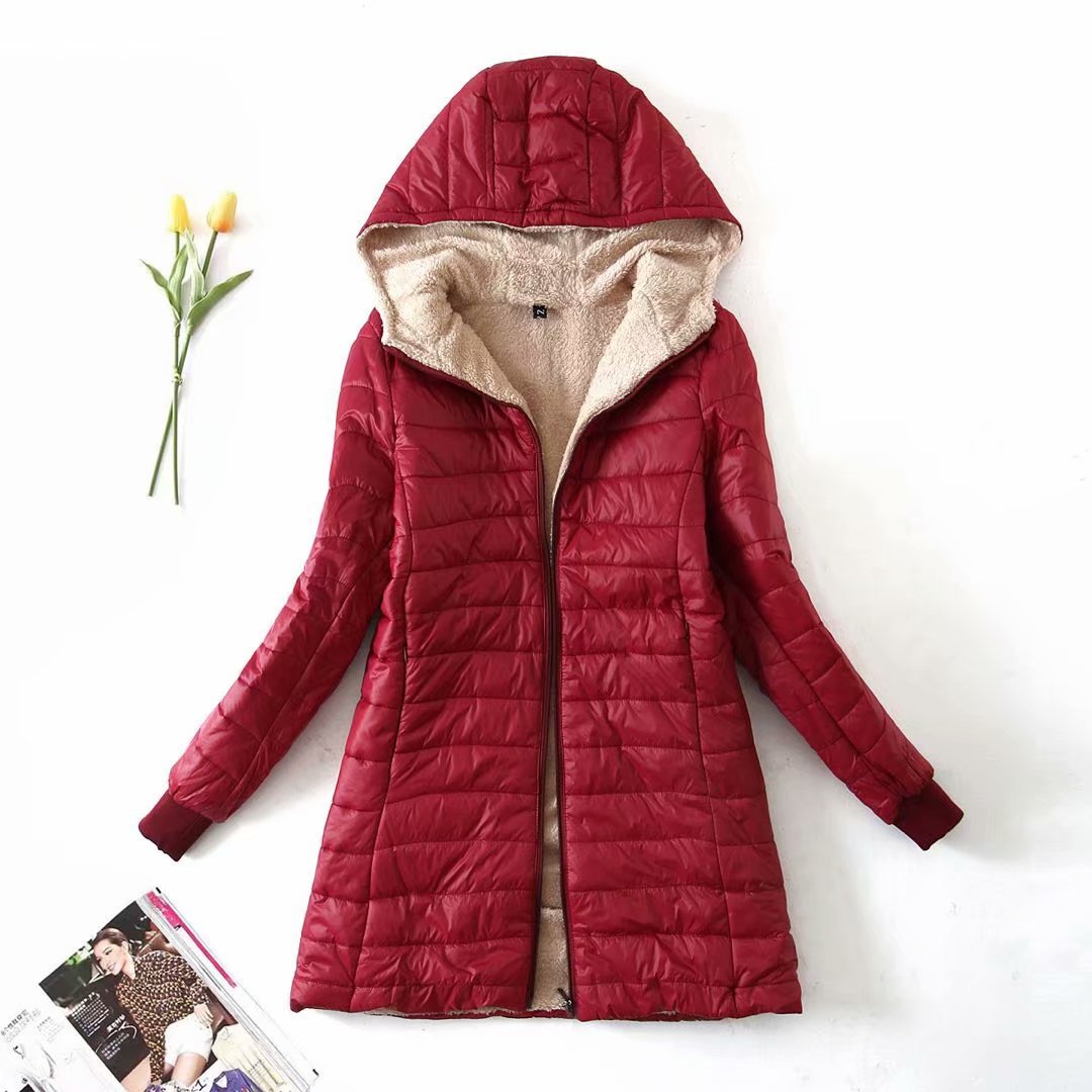 Vicky | Women's Longline Puffer Jacket with Fleece Lining and Cushioned Comfort