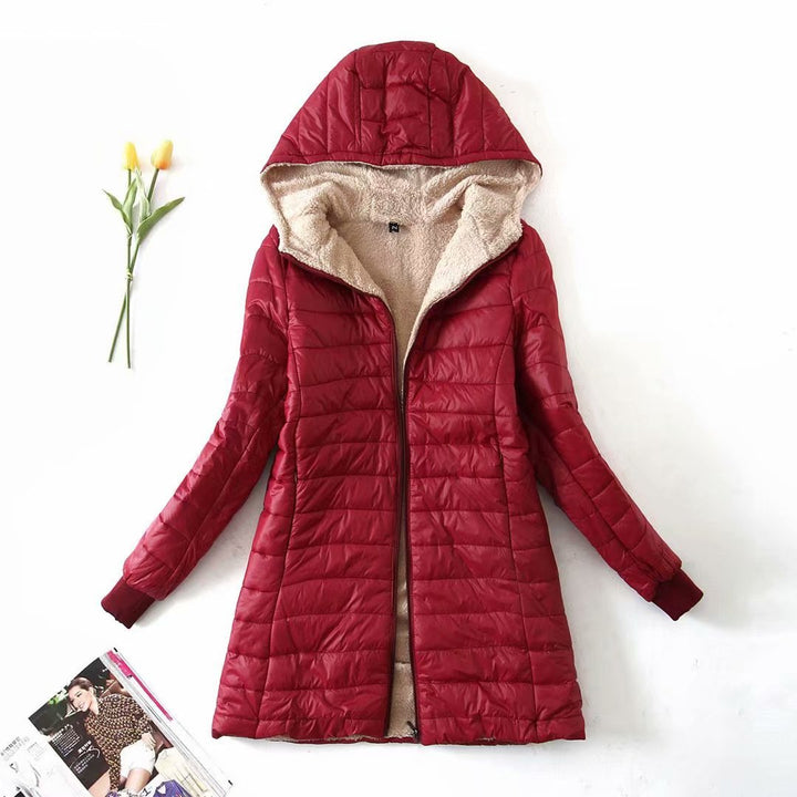 Vicky | Women's Longline Puffer Jacket with Fleece Lining and Cushioned Comfort
