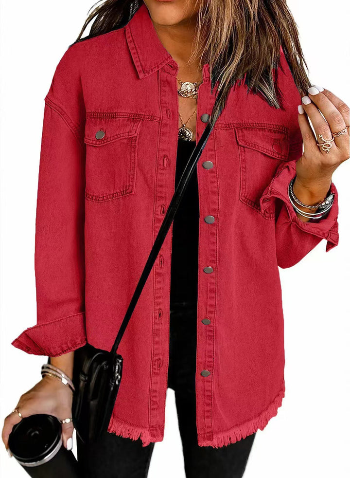 Roxane | Women's Everyday Denim Jacket with Chest Pockets