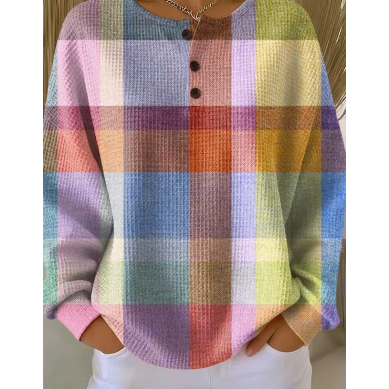 Ellie | Pastel Checkered Sweater