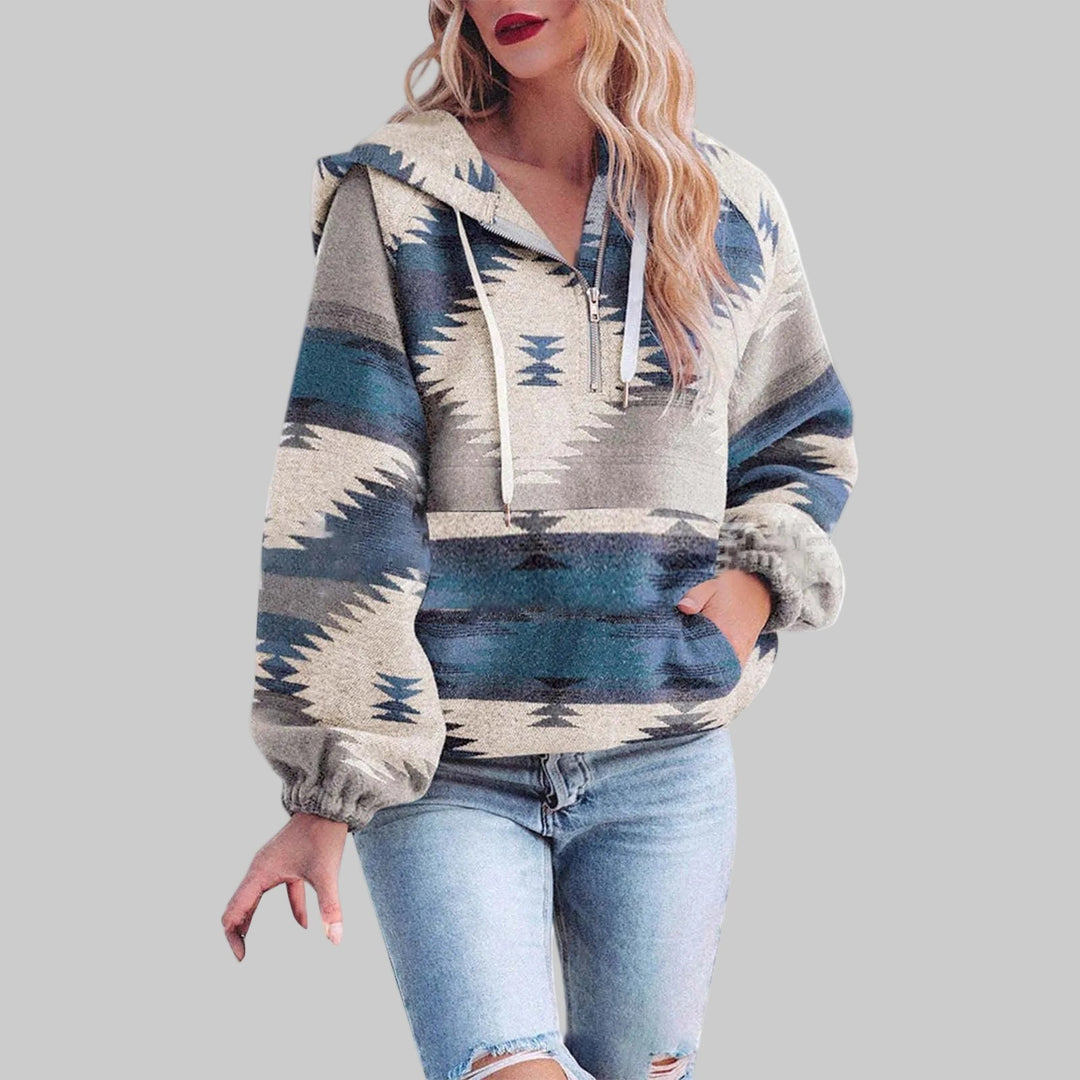 Saku | Women's Oversized Zip-Up Hoodie with Luxuriously Soft Plush Texture