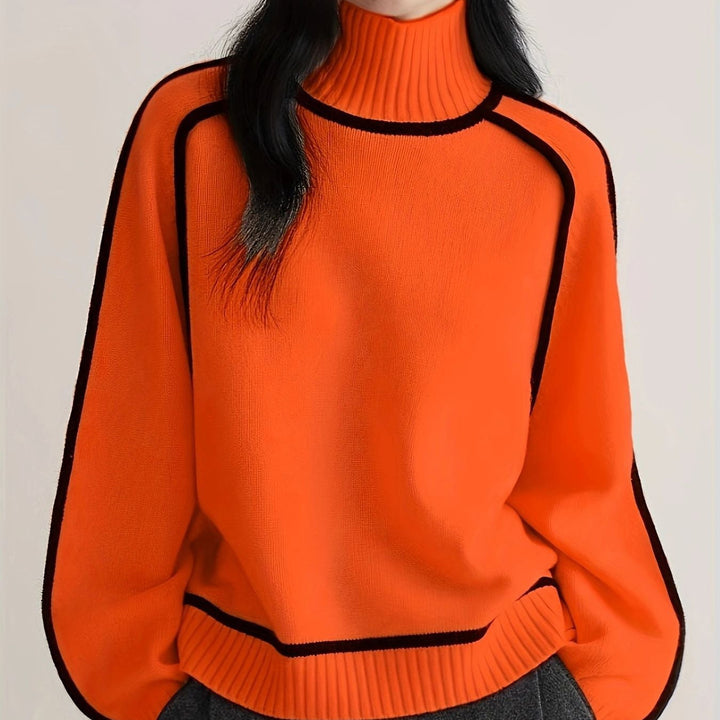 Emilie - Cozy Turtleneck Knit Sweater