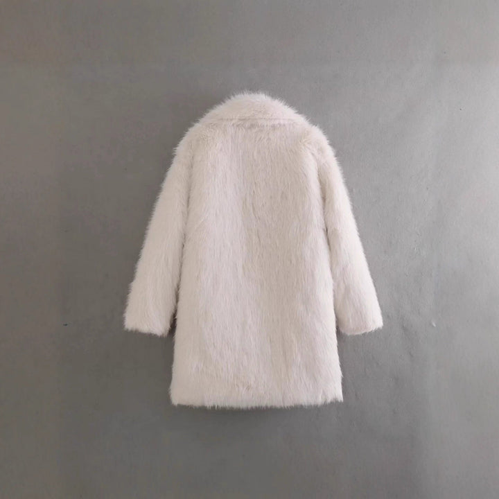 Cropped Women's Faux Fur Jacket | Relaxed Fit | Soft Pile Texture | Perfect for Evening and Winter Events