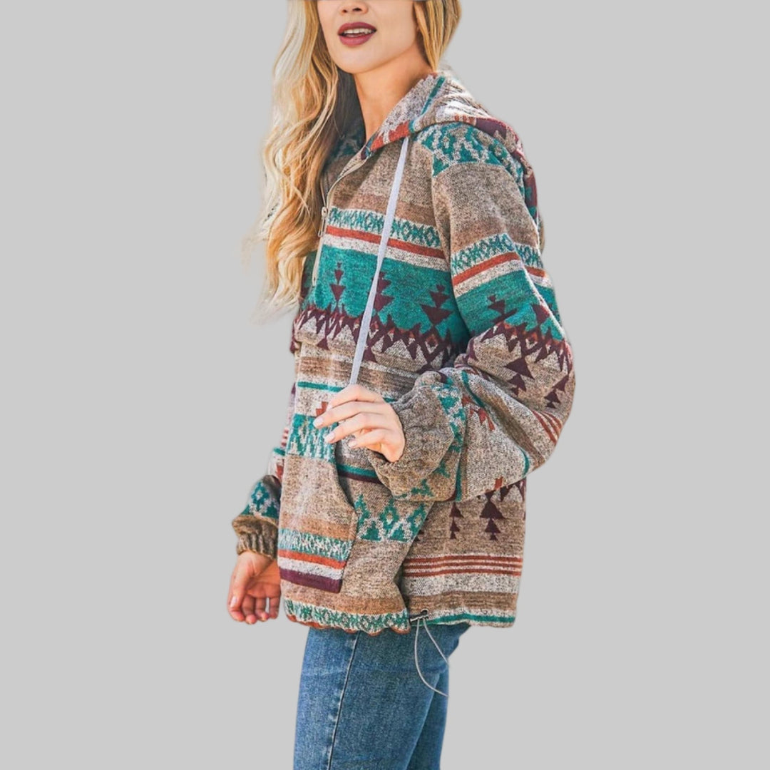 Saku | Women's Oversized Zip-Up Hoodie with Luxuriously Soft Plush Texture
