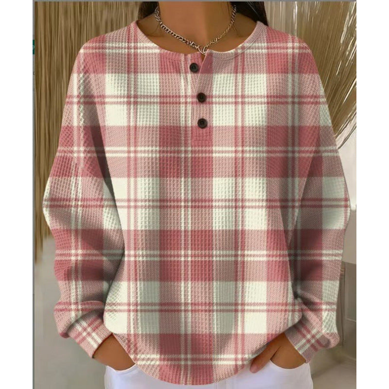 Lauren | Pink Checked Sweater
