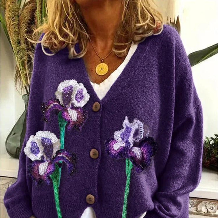 Ailish | Women's Boho-Inspired Cardigan with Colorful Pattern Blend