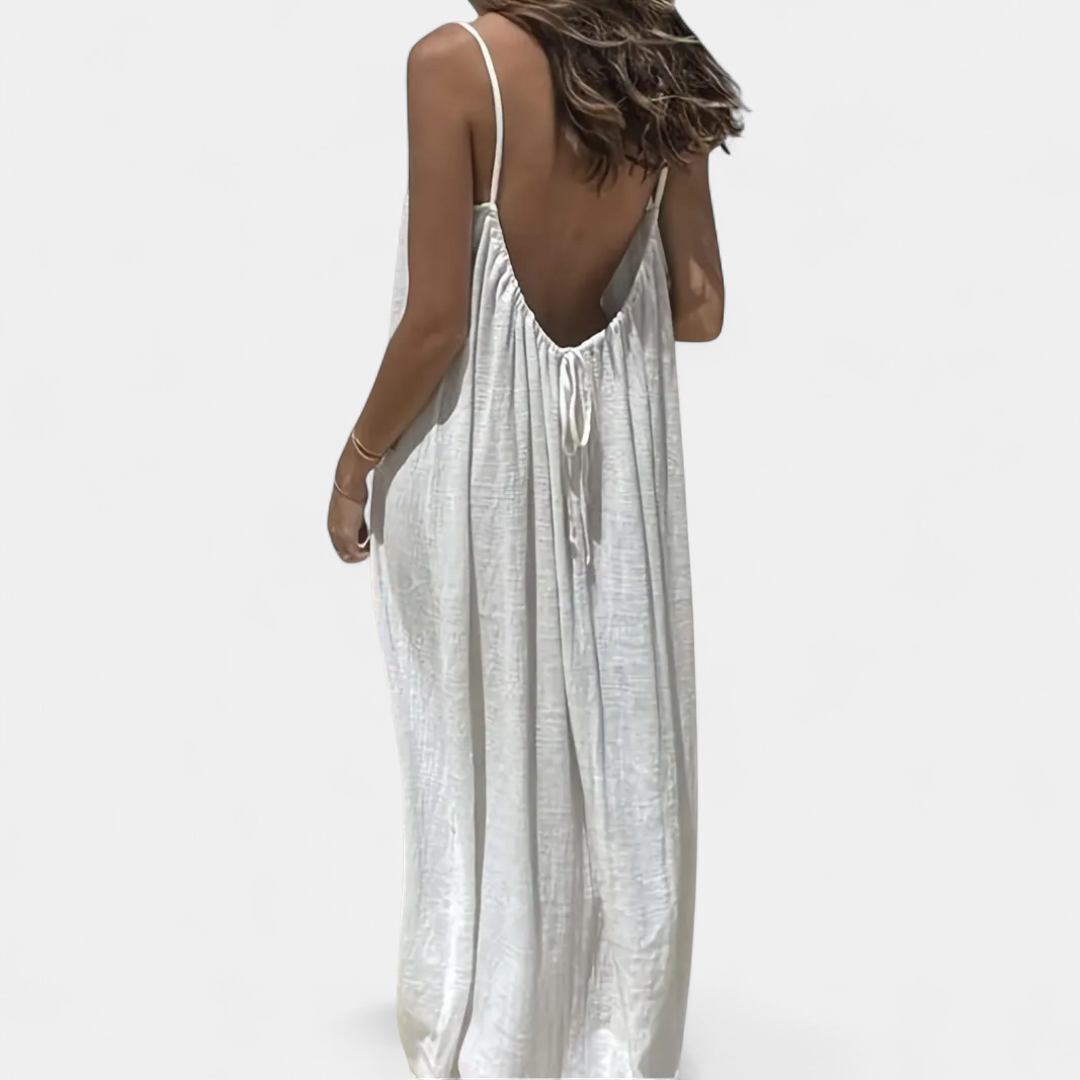 THESSALY | Effortless Boho Spaghetti Strap Dress