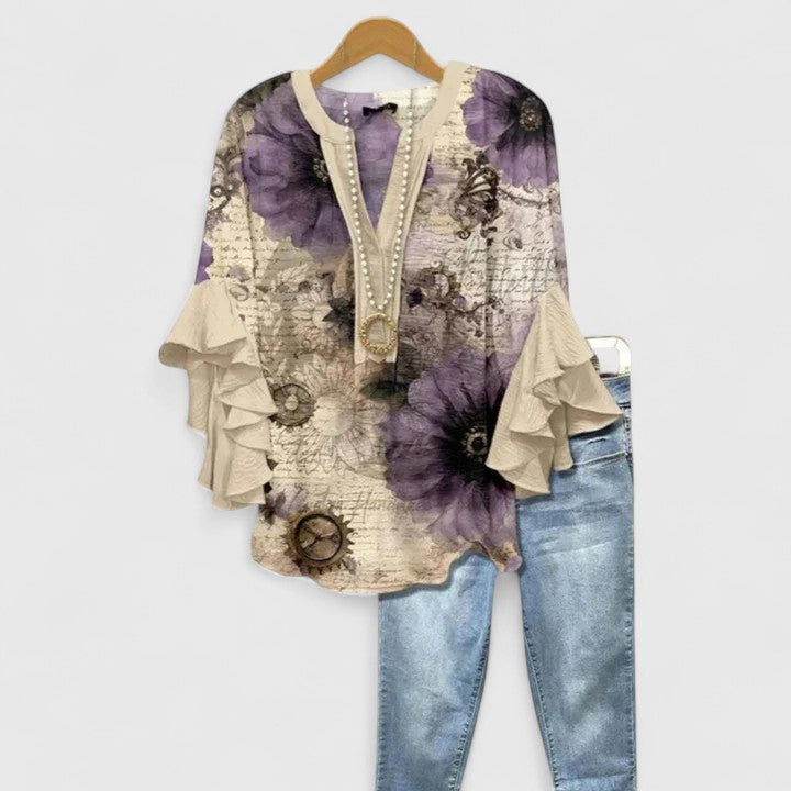 Isabella™ Ruffled Sleeve Top