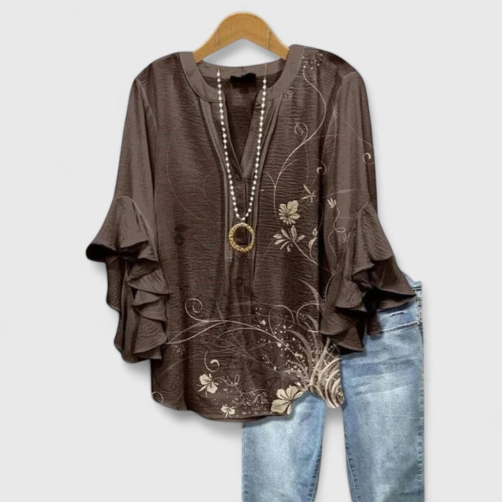 Isabella™ Ruffled Sleeve Top