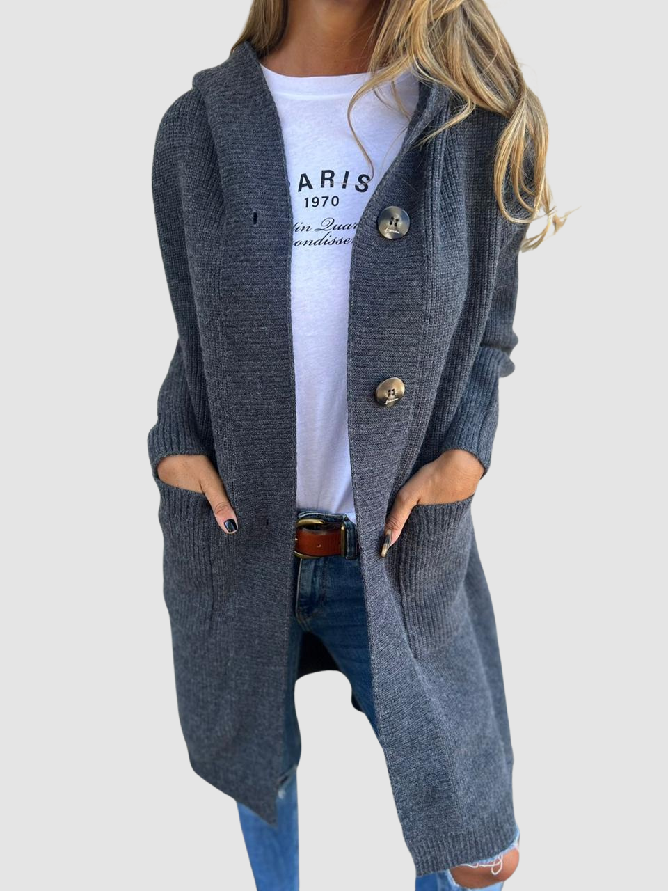 Fenella | Women's Open Front Chunky Knit Cardigan