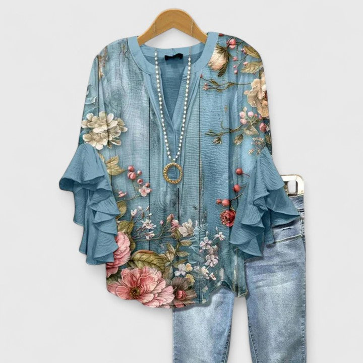 Isabella™ Ruffled Sleeve Top