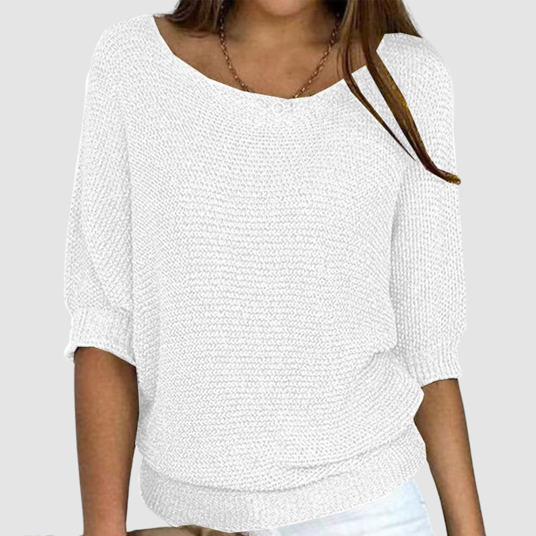 Yvette | Women's Relaxed Drape Soft Knit Sweater