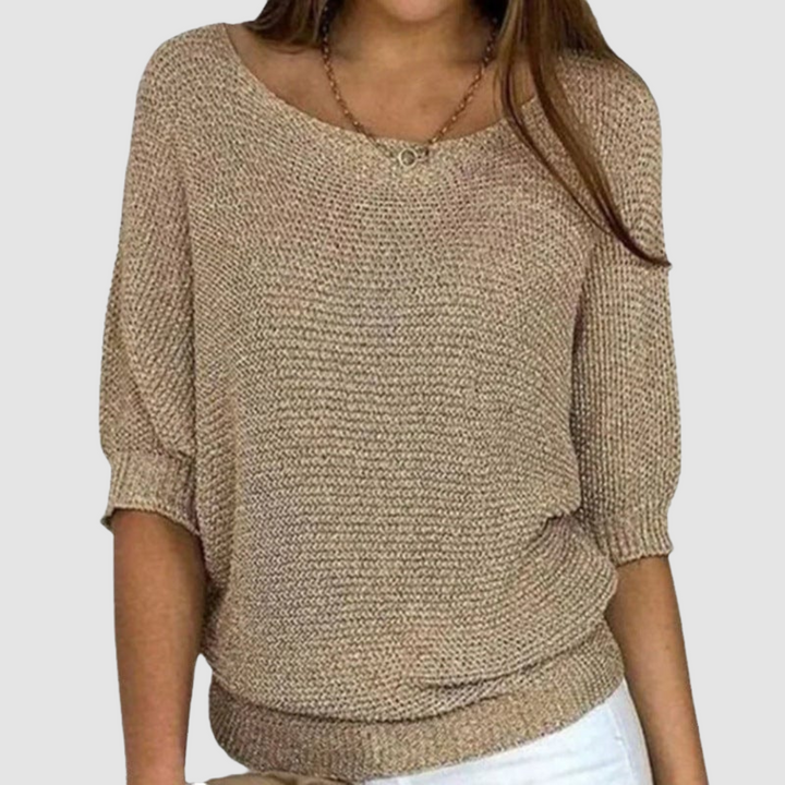 Yvette | Women's Relaxed Drape Soft Knit Sweater