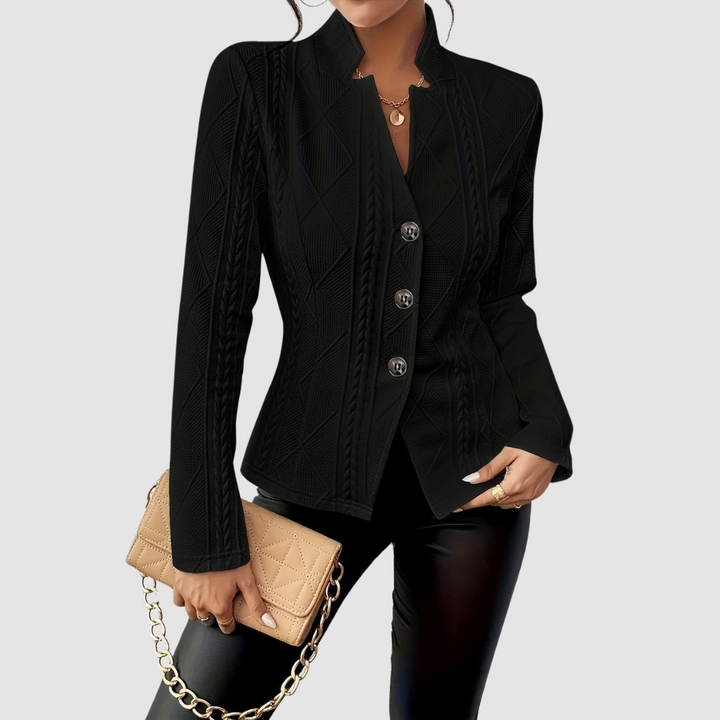 Isabelle | Women's Lightweight Open-Front Blazer with Stylish Lapel Collar