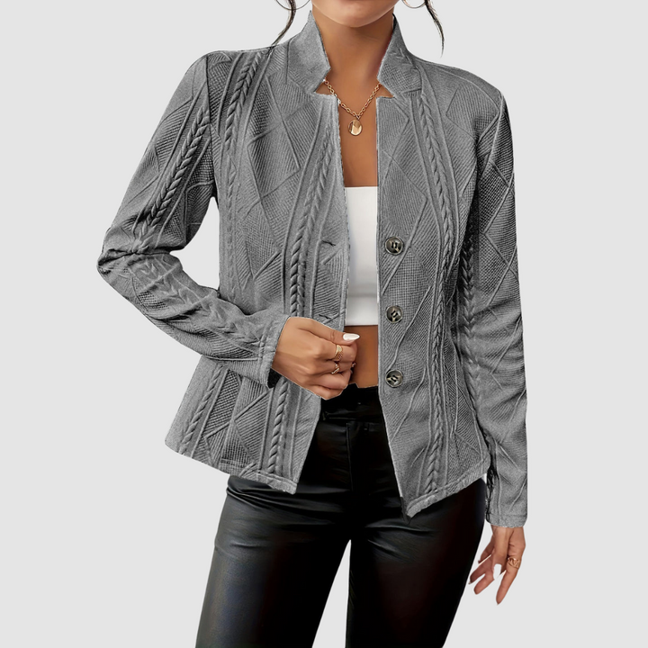 Isabelle | Women's Lightweight Open-Front Blazer with Stylish Lapel Collar