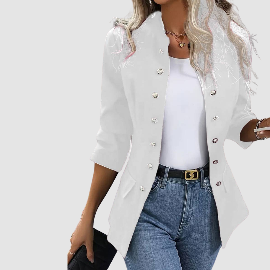 Xanthe | Women's Soft-Structured Tailored Blazer with Button Front