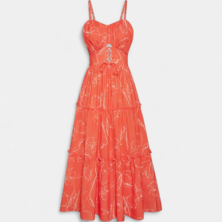 WISTERIA | Bohemian Hollowed Waist Maxi Dress