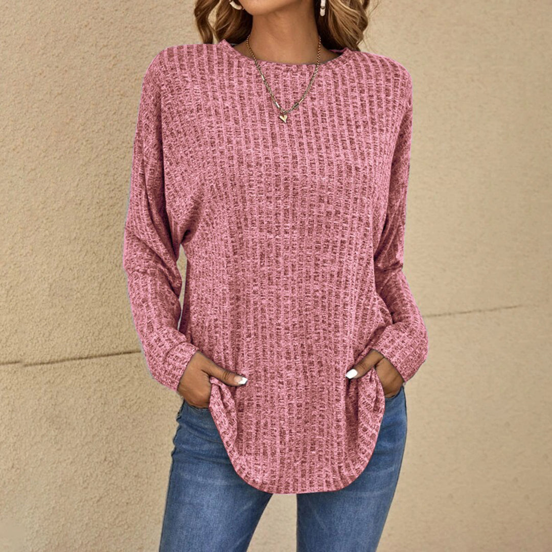 Clemence | Women's Relaxed Fit Long Sleeve Crew Neck Sweater