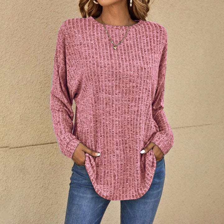 Clemence | Women's Long Sleeve Relaxed Fit Crew Neck Sweater