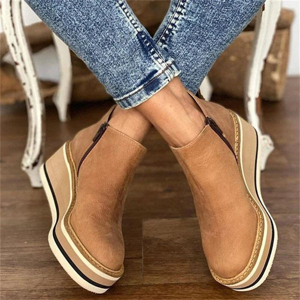 Isadora | Women's Everyday Ankle Boots with Sleek Smooth Upper