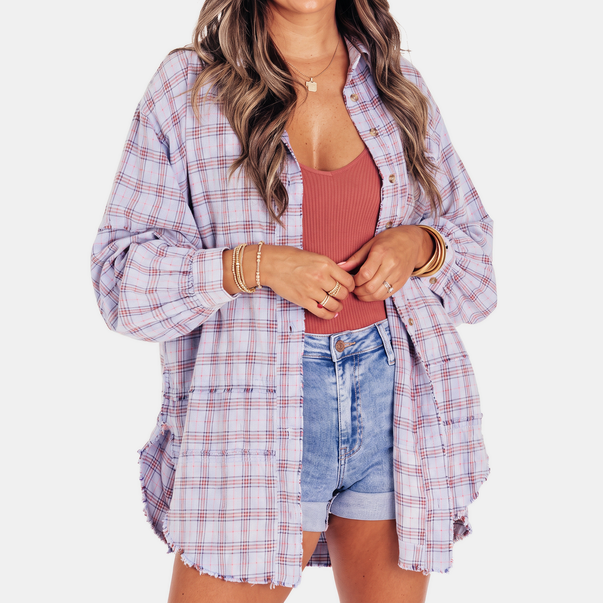 ZOEY | OVERSIZED LANTERN-SLEEVE SHIRT