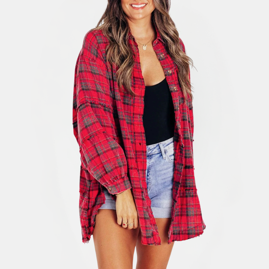 ZOEY | OVERSIZED LANTERN-SLEEVE SHIRT