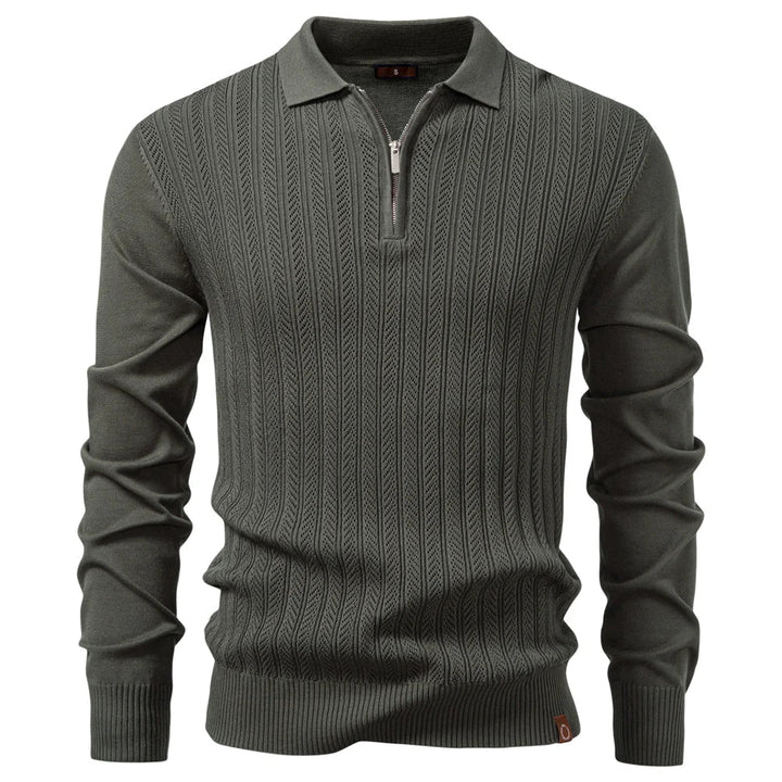 Slim-Fit & Casual Polo with Zipper