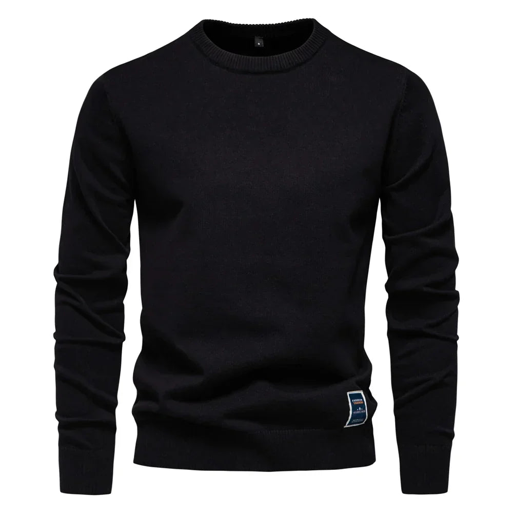 Casual Sweater with Round Neck