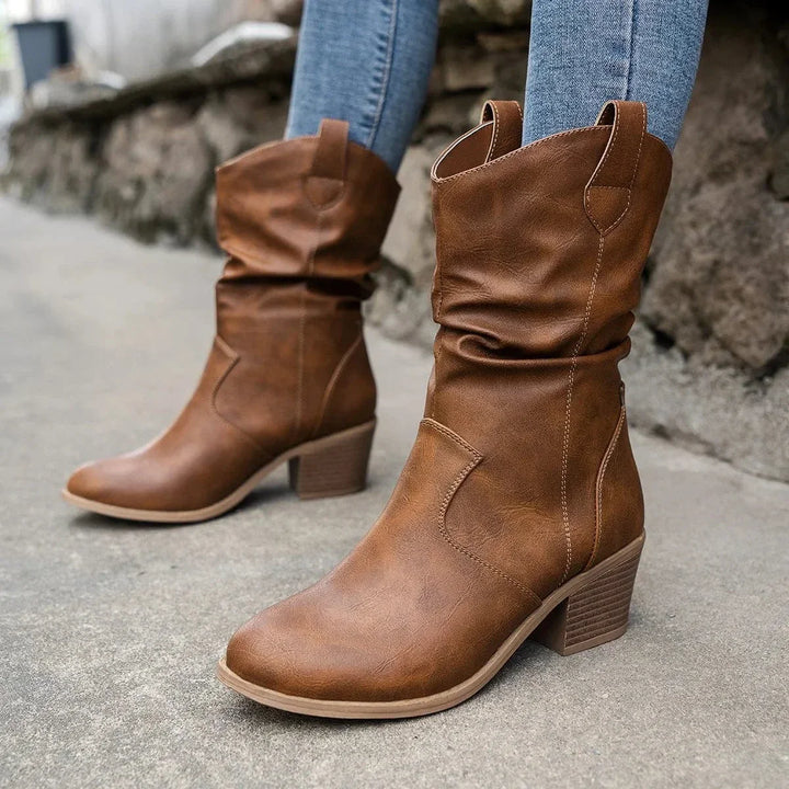 Silvana Genuine Leather Ankle Boots