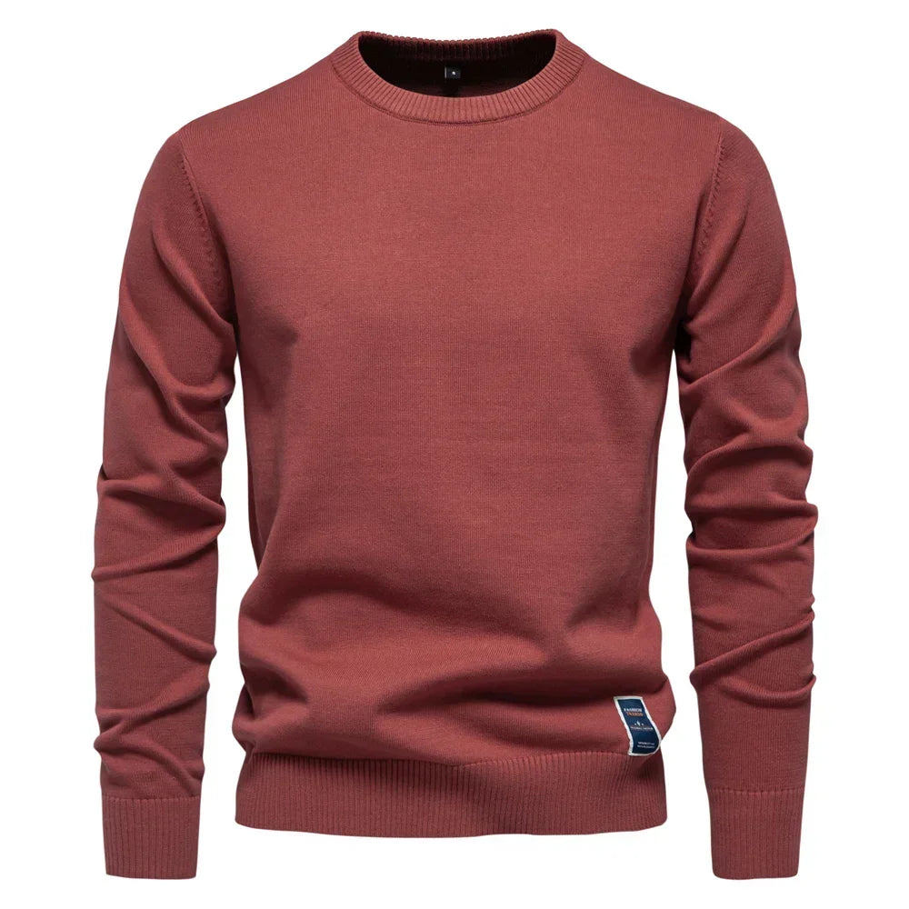 Casual Sweater with Round Neck