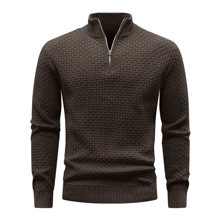 Waffle Knitted Men's Sweater