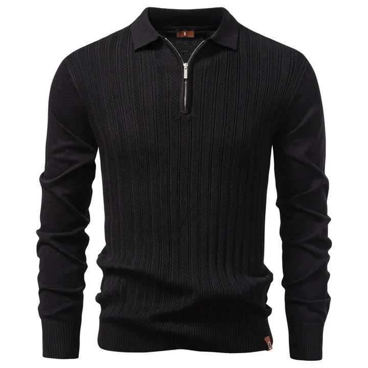 Slim-Fit & Casual Polo with Zipper