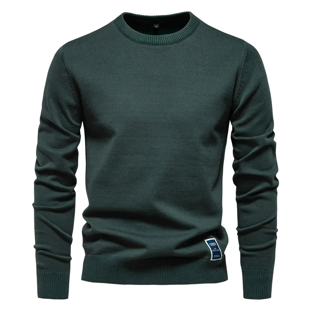 Casual Sweater with Round Neck