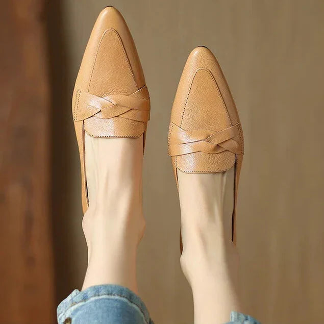 SOFIA AUTHENTIC LEATHER LOAFERS