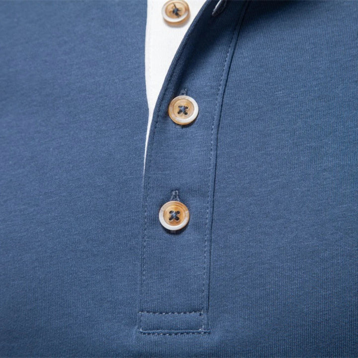 Henley Men's Shirt with Long Sleeves