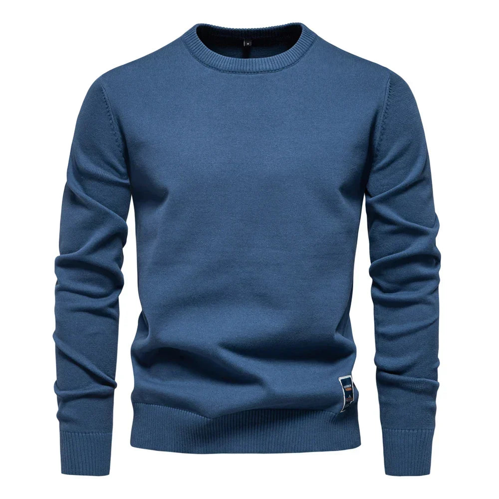 Casual Sweater with Round Neck