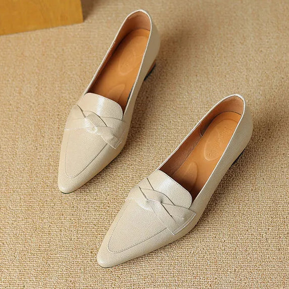 SOFIA AUTHENTIC LEATHER LOAFERS