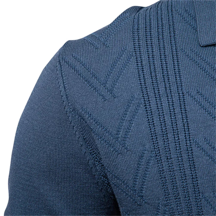 Knitted Luxury Polo with V-Neck