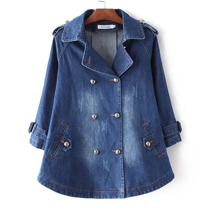 Jenna | Women's Double-Breasted Jacket with Structured Lapel and Pockets