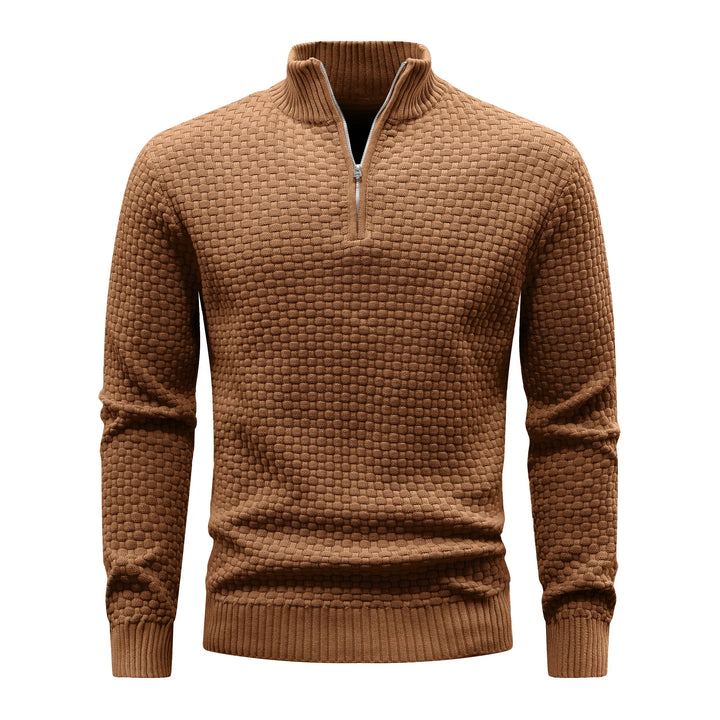 Waffle Knitted Men's Sweater