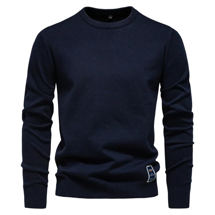 Casual Sweater with Round Neck