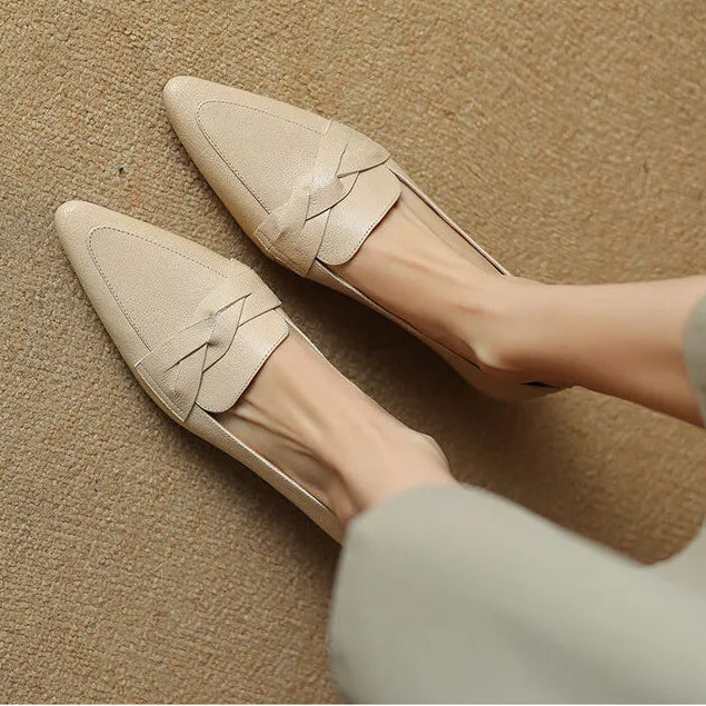 SOFIA AUTHENTIC LEATHER LOAFERS