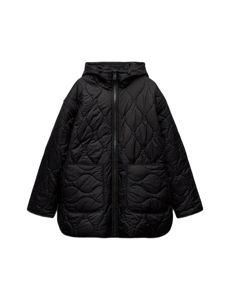 Vara | Women's Cozy Relaxed Fit Hooded Winter Jacket