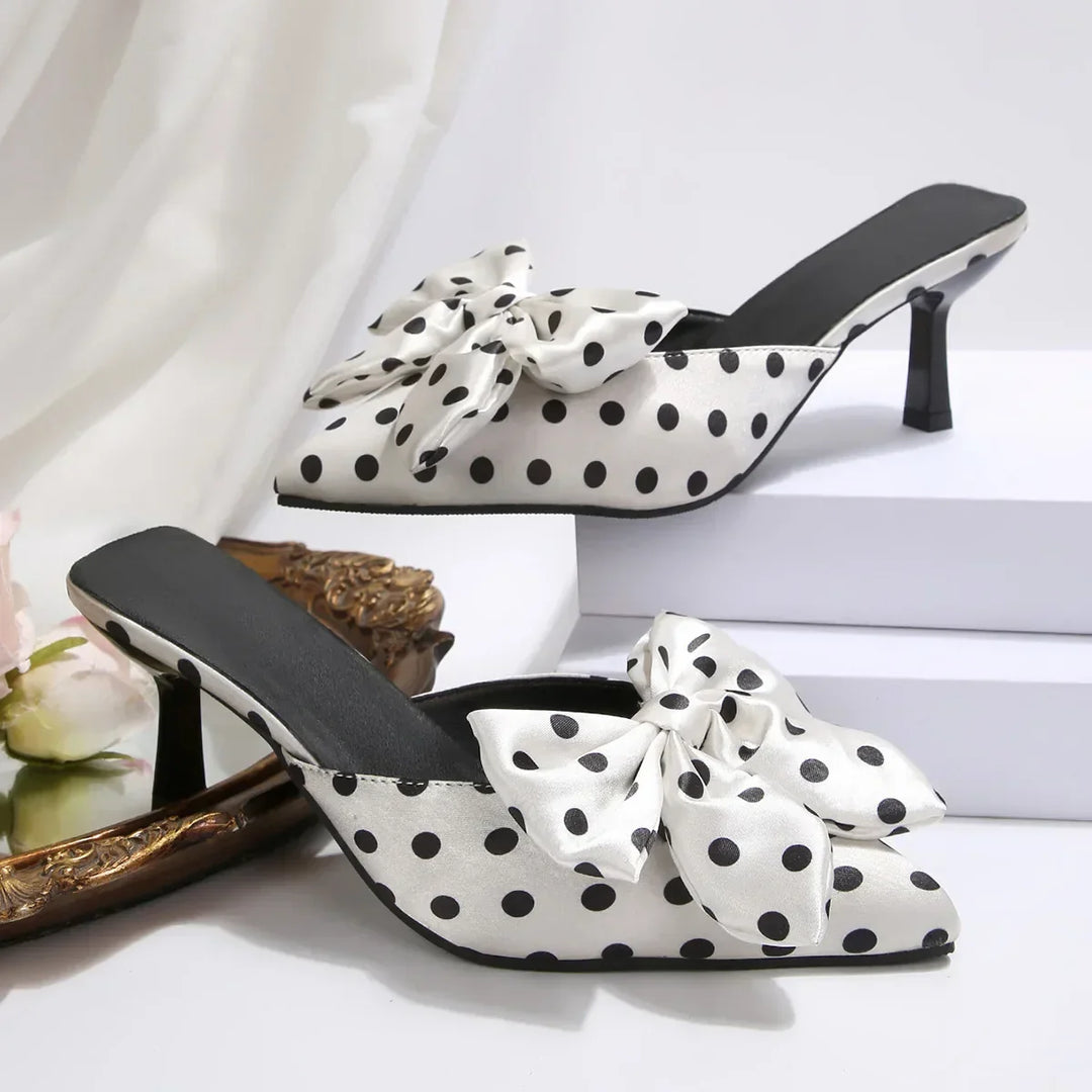 Vivienne Polka Dot Bow Heels