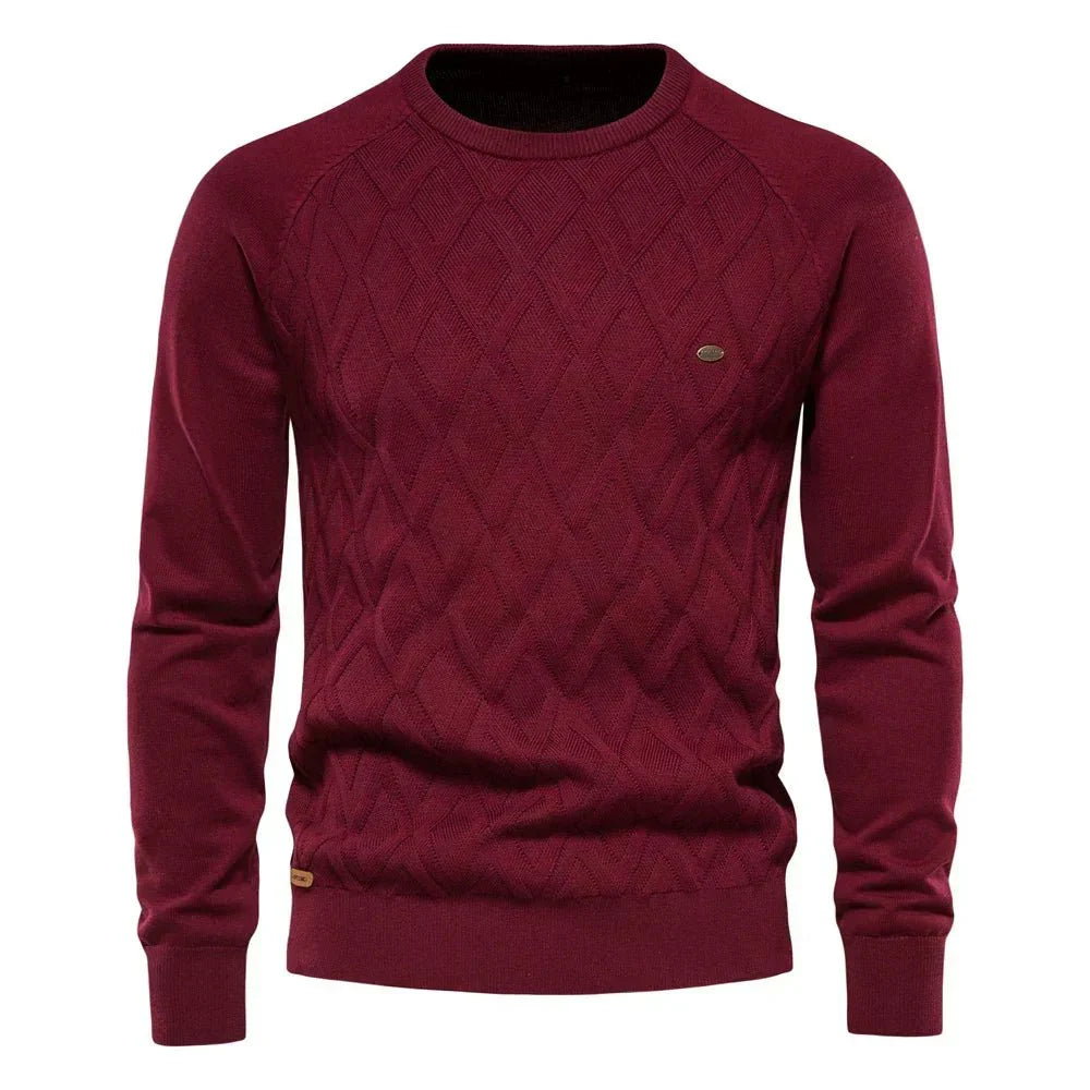 Theodor - Men's Diamond Pattern Sweater
