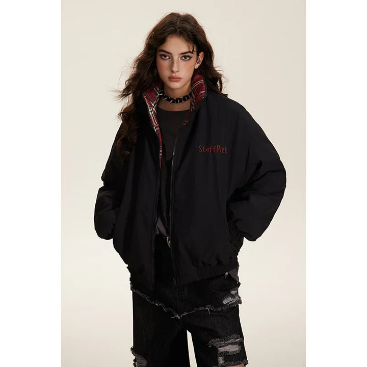 Lorelei | Women's Reversible Puffer Jacket with Stand-Up Collar