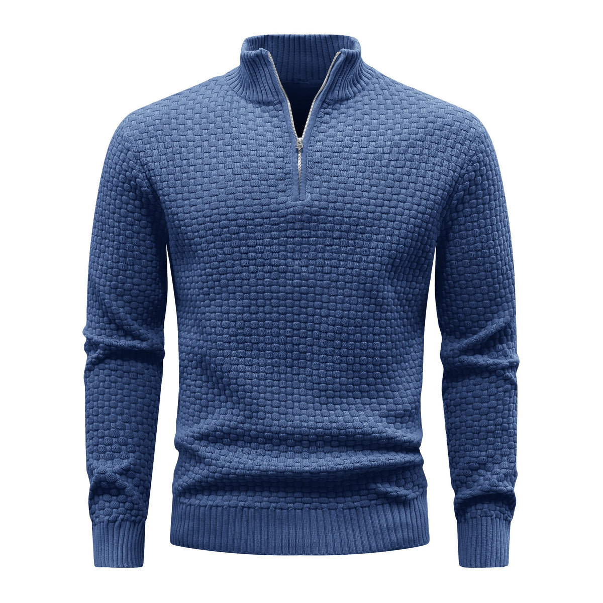 Waffle Knitted Men's Sweater