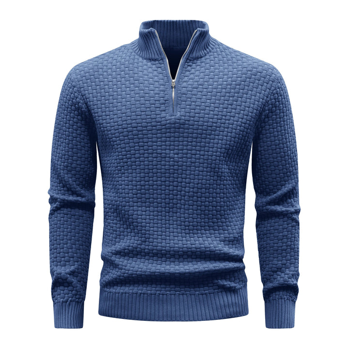 Waffle Knitted Men's Sweater