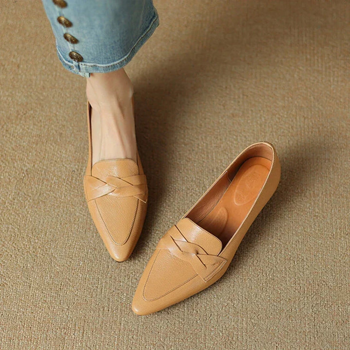 SOFIA AUTHENTIC LEATHER LOAFERS